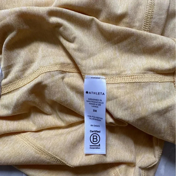 Athleta Yellow Uptempo Athletic Tank Top 3X - Picture 11 of 12